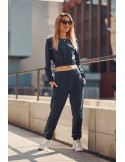 Smooth women\'s tracksuit in navy blue FI529 - Online store - Boutique